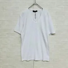 【新品タグ付き】roshell Vネック ワッフル 半袖 Tシャツ シンプルのサムネイル
