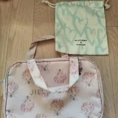 JILLSTUARTトラベル 花柄ポーチチャーム付き/巾着袋