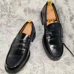 【美品】HARUTA（25.5）コインローファー　黒