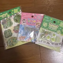 即日発送セリア amifa フレークシール おはじき 平成レトロ　カプセルシール