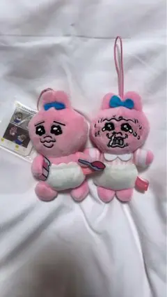 おぱんちゅうさぎ 2体セット ストラップ付き