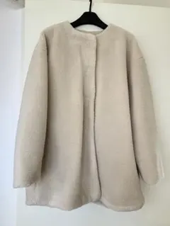 ⭐︎最終値下げ⭐︎ ミドル丈ボアコート　オフホワイト