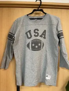 Champion USAプリント 七分袖カットソー M