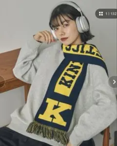 ジャガードグラフィックサッカーマフラー