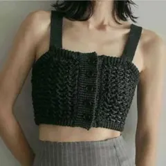 anuke 2way Knit Bustier 62510507 C/GRY