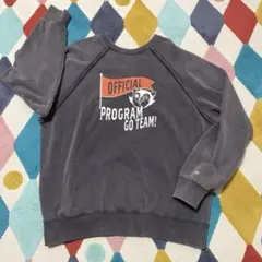 Lee プリントトレーナー ダークグレー ゆるダボ　　Mサイズ