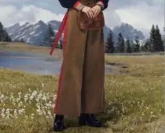 GU アンダーカバー リボンコーデュロイワイドパンツ