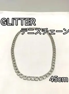 Glitter ゴールドテニスネックレス 40cm - メルカリ