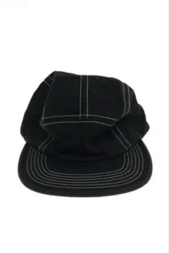 Supreme Fitted Rear Patch Camp Cap Blac