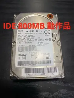 希少！ IBM IDE 800MB 内蔵型HDD 2.5 インチ　動作品