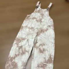 ☆ZARA☆キッズ用タイダイデザインオーバーオール　100センチ