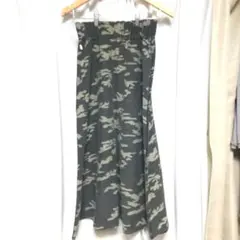 ロングスカート 迷彩