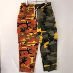 R-5REVOLUTION カラー迷彩 アンクル丈 イージーカーゴパンツ