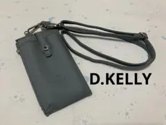 新品 D.KELLY グレー スマホショルダーバッグ