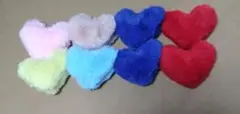 ふわふわハートチャーム　ボールチェーン付き