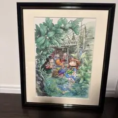 ハクメイとミコチ　ハルタ100号記念　高級複製原画　10巻表紙