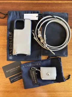 BANDOLIER iPhone14プロスマホケースエマ　グレージュ