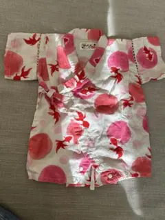 金魚柄 甚平 70サイズ