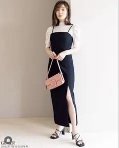 スリットタイトキャミワンピースGRL グレイル　田中みな実