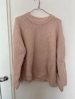 【GU】 パフィータッチローゲージクルーネックセーター(長袖)