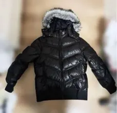 Y2K old UNIQLO プレミアムダウンジャケット xl 茶　ファー付き