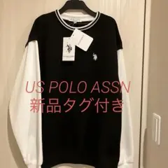 新品タグ付き　ユーエスポロアッスン　スウェットトレーナー　黒 M L