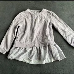 any FAM 薄紫色 長袖カットソー 150