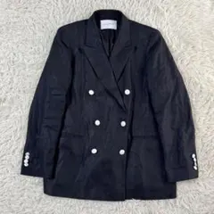 ユナイテッドアローズ リネン テーラードジャケット M 38 ダブル　ネイビー 楽天市場】【中古】UNITED ARROWS Tailored Jacket ダブル