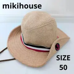 mikihouse ミキハウス サファリハット アウトドア 帽子 麦わら帽子