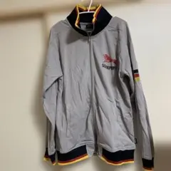 ジャージ　トラックジャケット　メッシュ　グレー