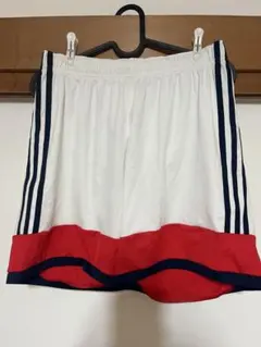 adidas ハーフパンツ climalite 白赤紺 Lサイズ