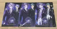 ツイステッドワンダーランド　クリアファイル　アズール　ジェイド　フロイド　制服