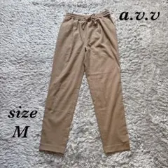 アーヴェヴェ (M) テーパードパンツ オフィスカジュアル ウエストゴム