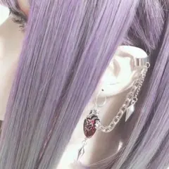 地雷中性 Bloody heart イヤーカフ ダミピ 穴不要
