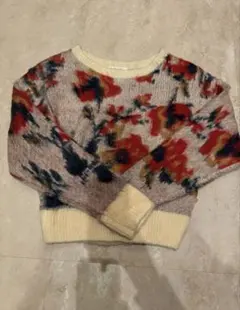 花柄ニットセーター REDYAZEL