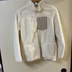 フリースジャケット クリーム色
