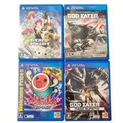 【中古】PS Vita ゲームソフトセット 4本 まとめ売り