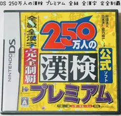 Nintendo DS 250万人の漢検プレミアム 全級 全漢字 完全制覇