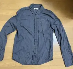 【美品】ホリスター HOLLISTER グレー長袖シャツ Lサイズ