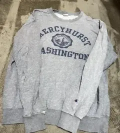 Champion グレー トレーナー 大学プリント　古着