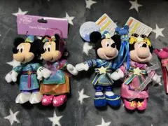 ミッキー・ミニー ぬいぐるみバッヂ2016・2018