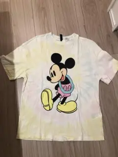 値下げH&M DIVIDED ミッキーマウス タイダイTシャツ S