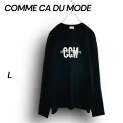 COMME CA DU MODE フィレ 刺繍ロゴ スウェット 黒 L Y2Kのサムネイル