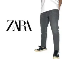 ZARA｜カットオフグレースキニー ストレッチデニムEUR38ジェギング好きにも