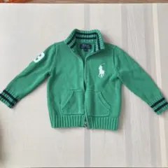 POLO RALPH LAUREN 緑色カーディガン 100
