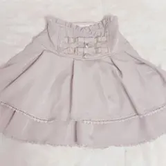 リズリサ 2連リボンベルトスカパン ピンク