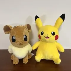 【新品】イーブイ & ピカチュウ めちゃもふぐっとぬいぐるみ 豪華2点セット