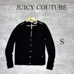 美品 JUICY COUTURE 長袖 リボン ウール ニット カーディガンのサムネイル