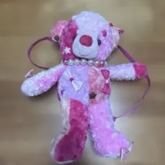 TAKE OFF くま ぬいぐるみ リュック ピンクのサムネイル