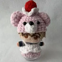 8㎝】ほわぬい ぬい服 帽子 フリルボンネット いちごフロート - メルカリ